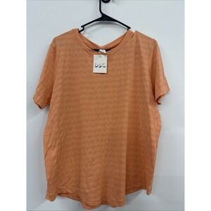 DSG Women's Movement Short Sleeve Tee Peach Activewear Size XL New With Tags